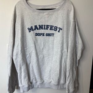 Crewneck Men's Sweater - Light Gray